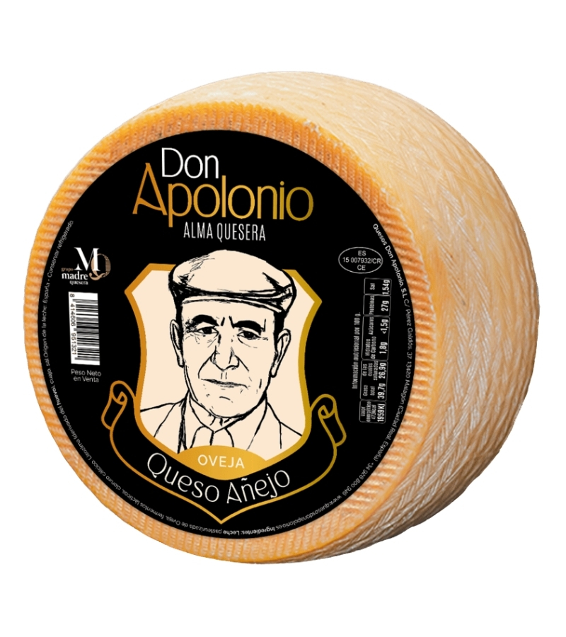 queso-oveja-añejo-apolonio QUESO ABUELO APOLONIO PURO OVEJA GRAN RESERVA - Imagen 1